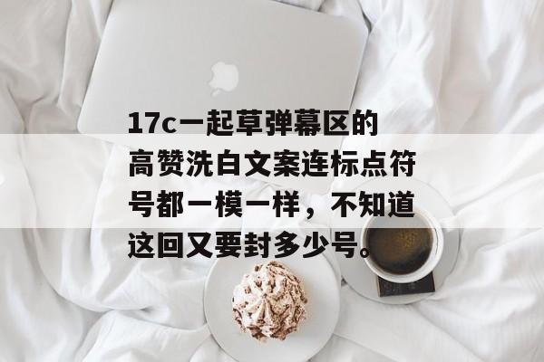 17c一起草弹幕区的高赞洗白文案连标点符号都一模一样，不知道这回又要封多少号。